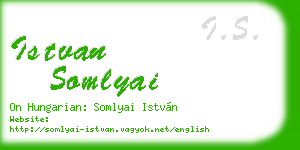 istvan somlyai business card