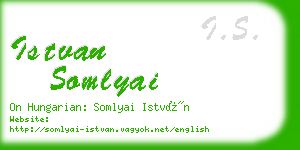 istvan somlyai business card